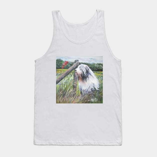 Bearded Collie Fine Art Painting Tank Top by LASHEPARD